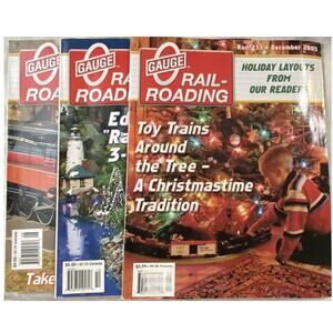 Vtg Lot 3 O Gauge Railroading August October December 2005 Magazine Hobby Switch